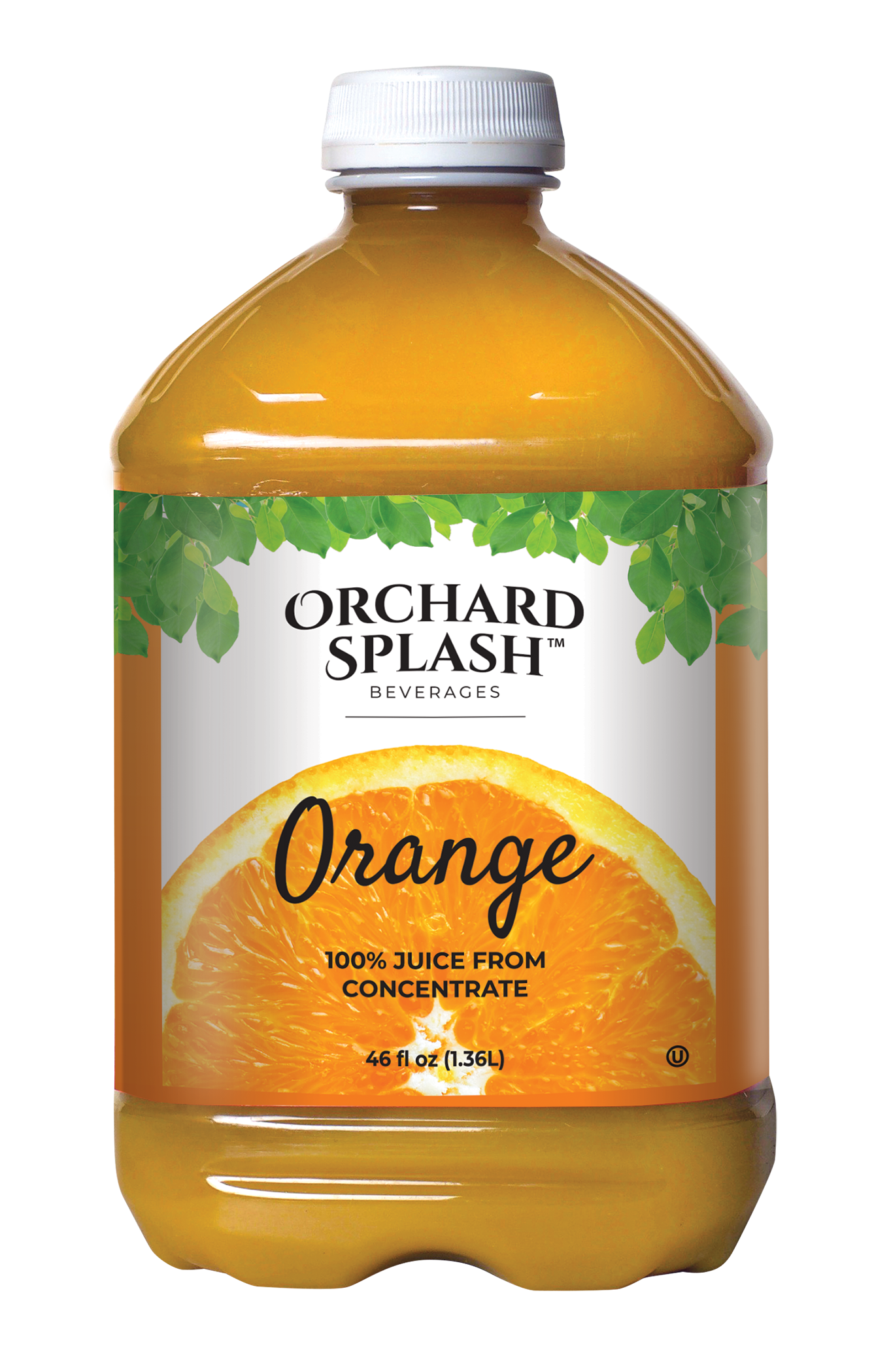 Orchard Pure 100% Pure Orange Juice From Concentrate 1 Gallon Plastic Jug, Juice and Drinks