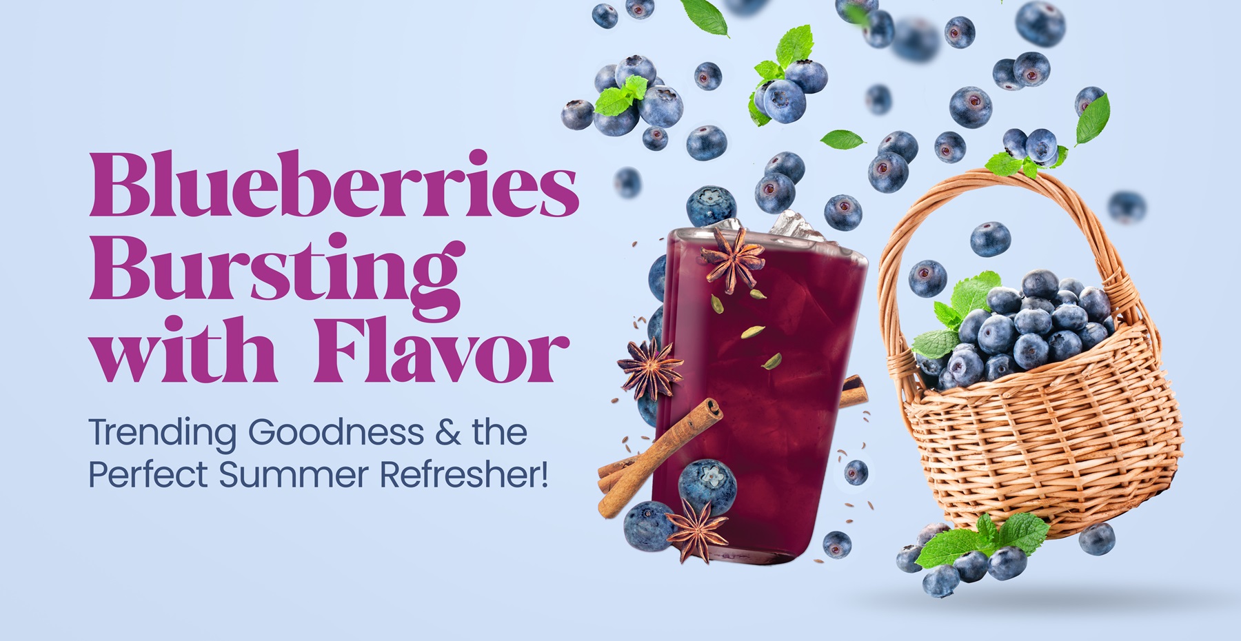 Blueberries Bursting With Flavor—Trending Seasonal Goodness & the Perfect Summer Refresher!