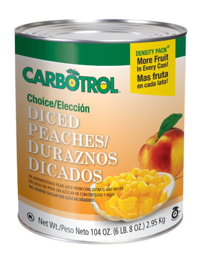 Carbotrol Diced Peaches